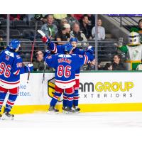 Kitchener Rangers celebrate a goal