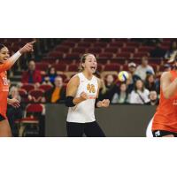 Morgan Hentz with Athletes Unlimited