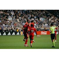 Chicago Fire FC celebrate a goal