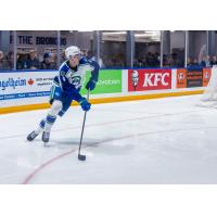 Defenseman Peyton Kettles with the Swift Current Broncos