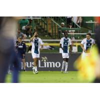 Detroit City FC on the pitch