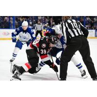 Belleville Senators centre Landen Hookey vs. the Syracuse Crunch