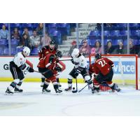Vancouver Giants battle the Kelowna Rockets