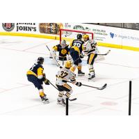 Wheeling Nailers look for a goal against the Norfolk Admirals