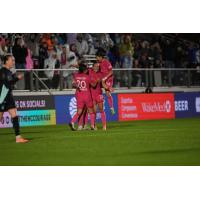 North Carolina Courage celebrate a goal