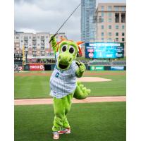 Charlotte Knights mascot Homer the Dragon