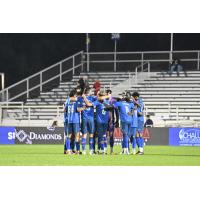 North Carolina FC huddle