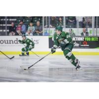 Forward Nolan Caffey with the Everett Silvertips