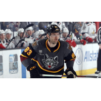 Forward Hudson Elynuik with the Chicago Wolves