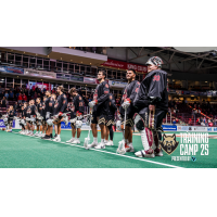 Oshawa Firewolves line up for pregame action