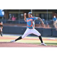 Pitcher Heitor Tokar with the Asheville Tourists