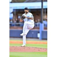 Pitcher Heitor Tokar with the Asheville Tourists