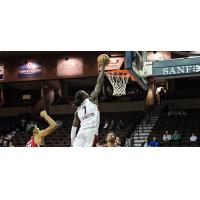 Cleveland Charge forward Chris Livingston throws down a dunk