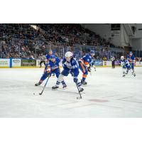 Syracuse Crunch center Conor Geekie vs. the Bridgeport Islanders