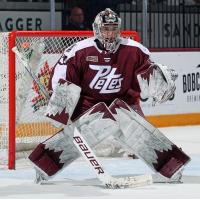 Peterborough Petes goaltender Easton Rye