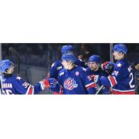 Rochester Americans exchange congratulations