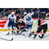 Belleville Senators goaltender Jackson Parsons vs. the Manitoba Moose