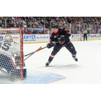 Adirondack Thunder forward Brannon McManus vs. the Worcester Railers