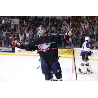South Carolina forward Jalen Luypen after one of his goals