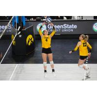 Setter Claire Ammeraal with Iowa