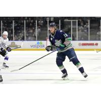 Centre Colton Gerrior with the Seattle Thunderbirds