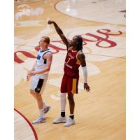 Cleveland Charge forward Chris Livingston follows through on his shot vs. the Noblesville Boom