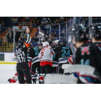 Kelowna Rockets mix it up with the Prince George Cougars