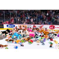 Spokane Chiefs on Teddy Bear Toss Night