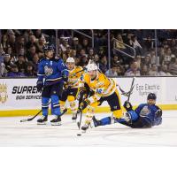 Atlanta Gladiators forward Cody Sylvester vs. the Jacksonville Icemen