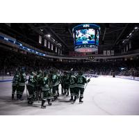 Boston Fleet gather after a victory