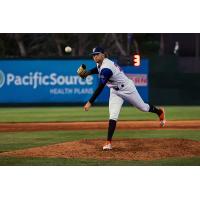 Pitcher Quinn Waterhouse with the Boise Hawks