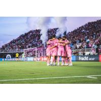 Inter Miami CF huddle