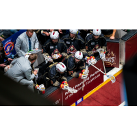 Oshawa Firewolves talk strategy on the bench