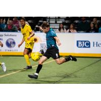 St. Louis Ambush midfielder Larsen Rogers vs. the Milwaukee Wave