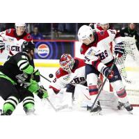 South Carolina Stingrays goaltender Seth Eisele vs. the Savannah Ghost Pirates