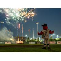 Fireworks over Ottawa Stadium, home of the Ottawa Titans