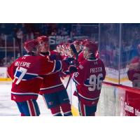 Spokane Chiefs all smiles after a goal