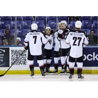 Vancouver Giants celebrate a goal