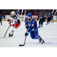 Syracuse Crunch forward Wojciech Stachowiak vs. the Hartford Wolf Pack