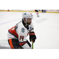 Forward Daniel Amesbury with the Kansas City Mavericks