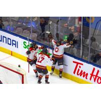 Ottawa Charge react after Rebecca Leslie's overtime goal