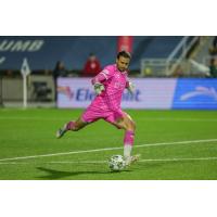 Goalkeeper Nico Campuzano with Monterey Bay FC