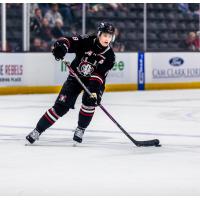 Defenseman Keith McInnis with the Red Deer Rebels
