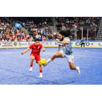 St. Louis Ambush defender Robert Williamson against the Kansas City Comets
