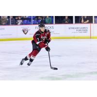 Forward Ty Halaburda with the Vancouver Giants