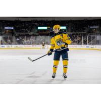 Forward Brett Hammond with the Erie Otters