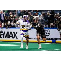 San Diego Seals' Wes Berg battles Vancouver Warriors' Reese Callies