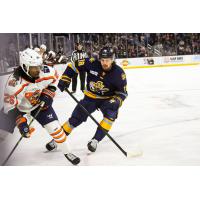 Atlanta Gladiators forward Carson Denomie (right)