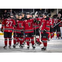 Red Deer Rebels celebrate a win