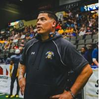 Coach Josh Resignalo with the Wheeling Miners